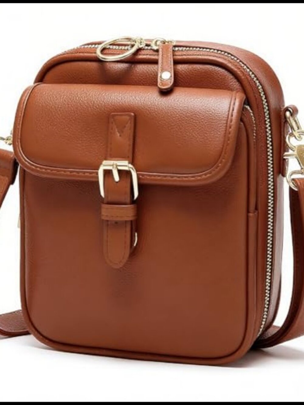 Small Crossbody Bag Vegan Leather Messenger Purse Anti Theft Shoulder Handbag